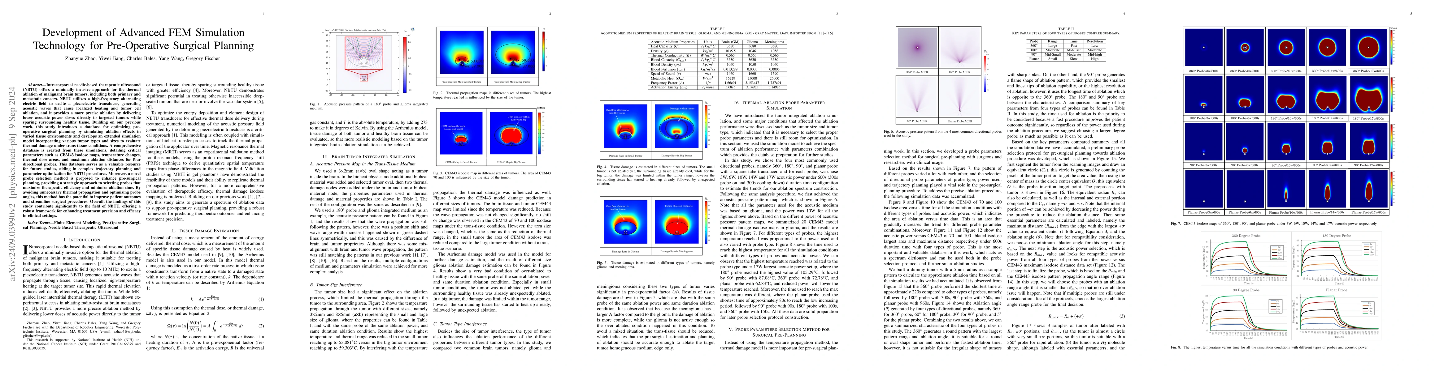 Thumbnail for Development of Advanced FEM Simulation Technology for Pre-Operative
  Surgical Planning