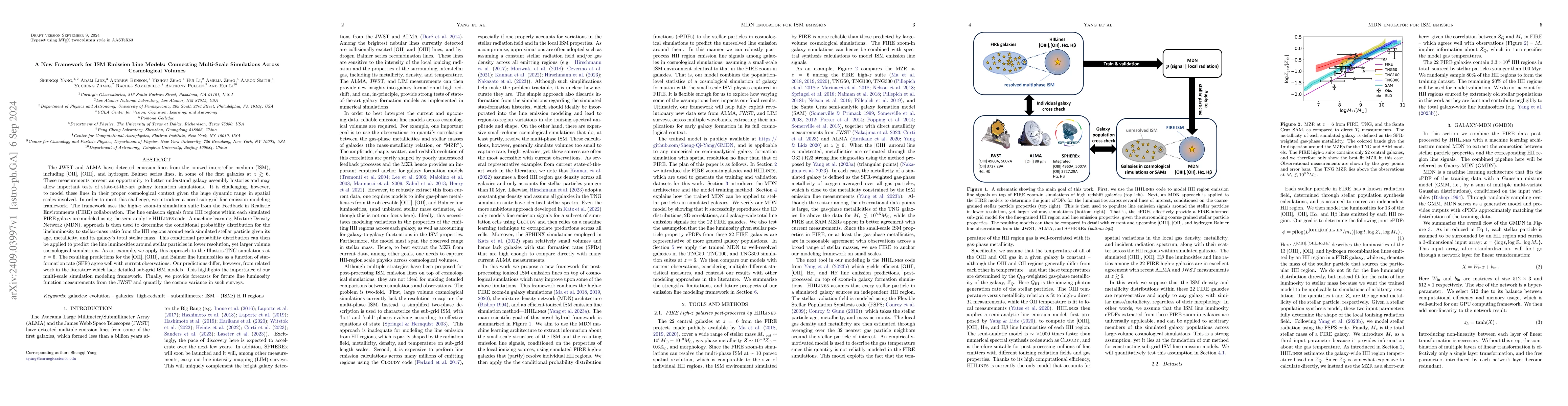 Thumbnail for A New Framework for ISM Emission Line Models: Connecting Multi-Scale
  Simulations Across Cosmological Volumes