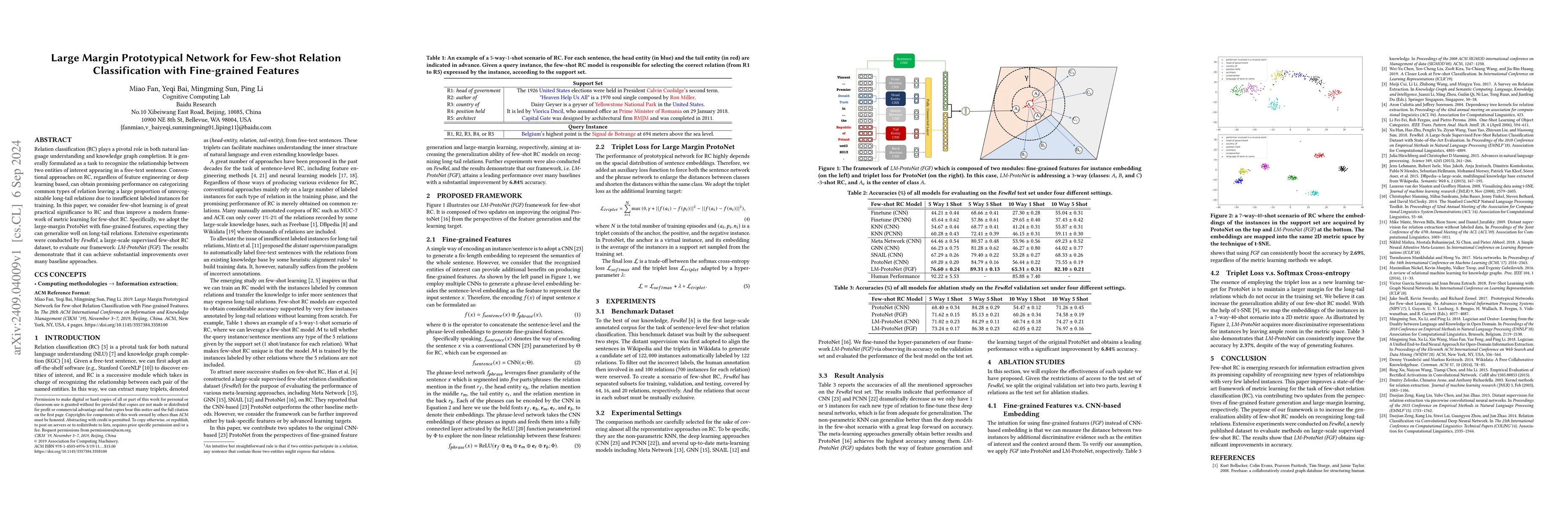 Thumbnail for Large Margin Prototypical Network for Few-shot Relation Classification
  with Fine-grained Features