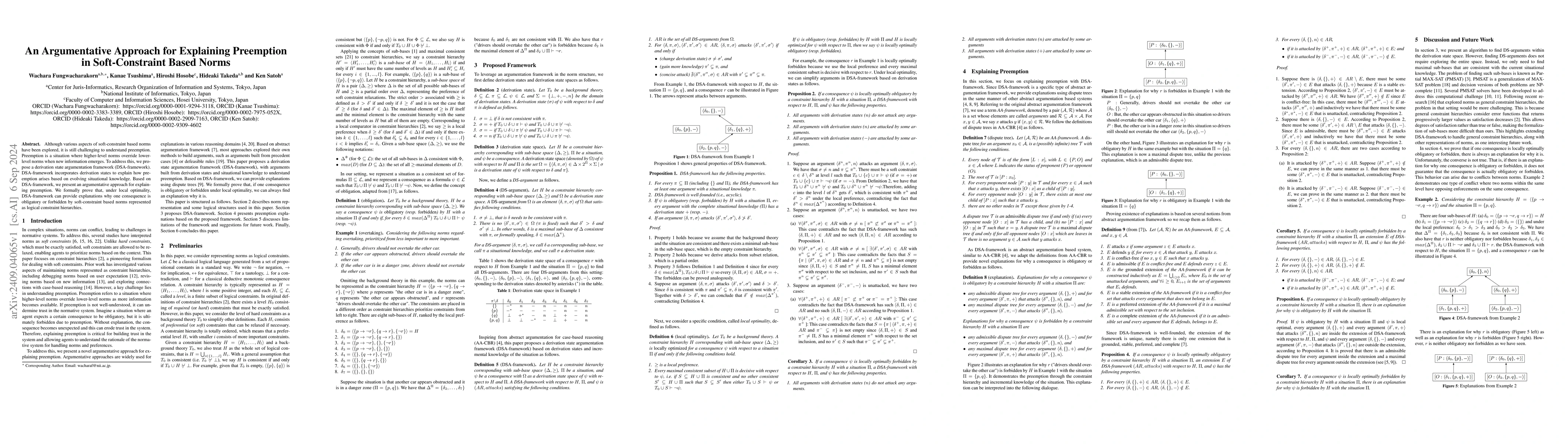 Thumbnail for An Argumentative Approach for Explaining Preemption in Soft-Constraint
  Based Norms