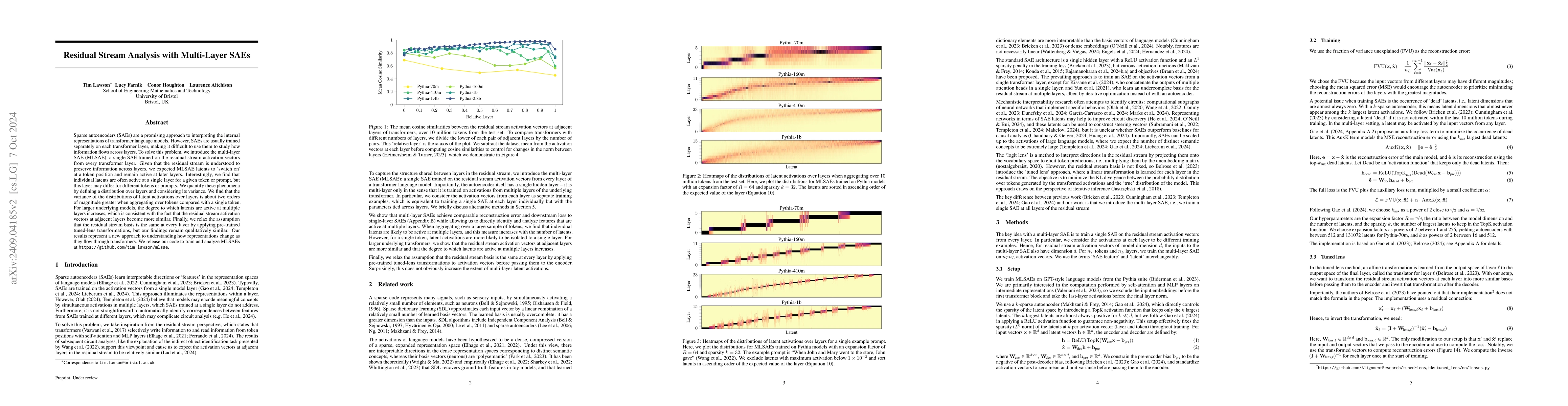 Thumbnail for Residual Stream Analysis with Multi-Layer SAEs