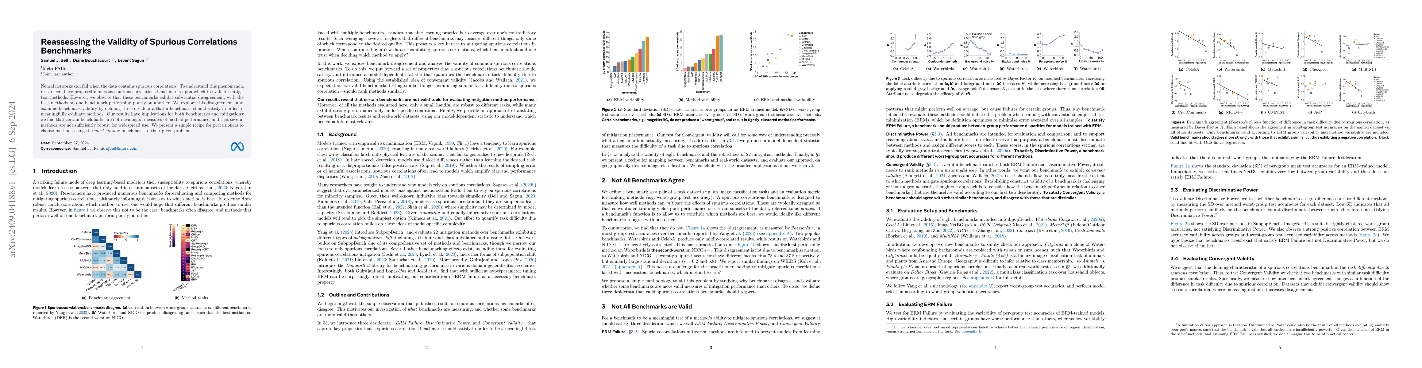 Thumbnail for Reassessing the Validity of Spurious Correlations Benchmarks