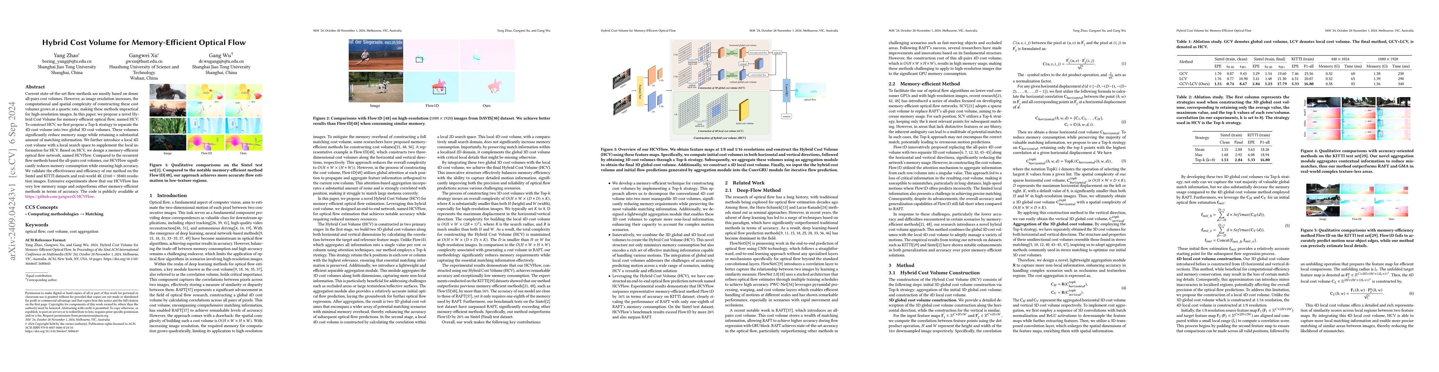 Thumbnail for Hybrid Cost Volume for Memory-Efficient Optical Flow