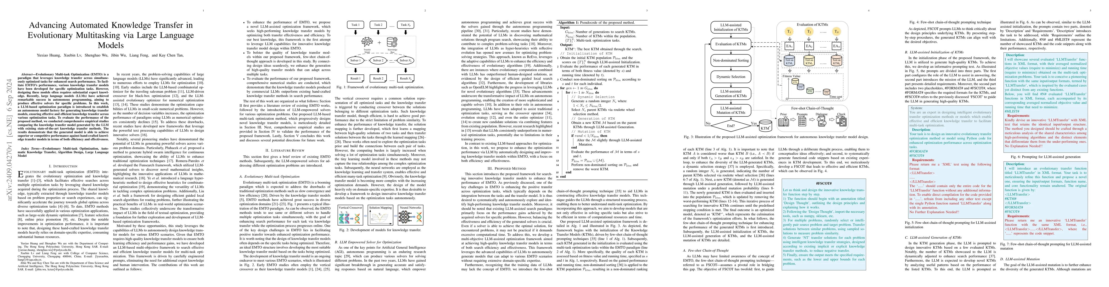 Thumbnail for Advancing Automated Knowledge Transfer in Evolutionary Multitasking via
  Large Language Models