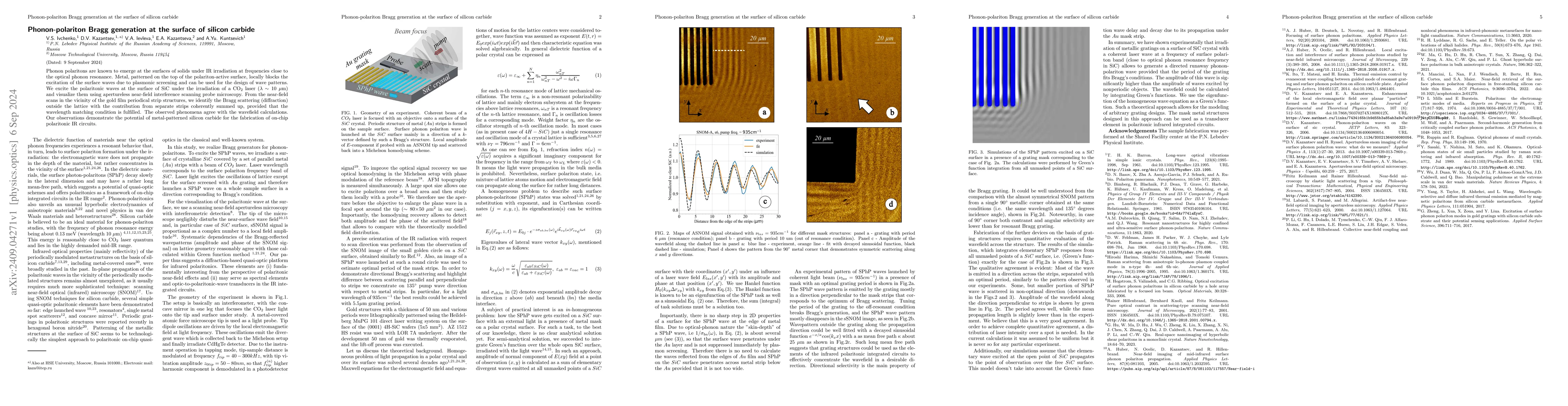 Thumbnail for Phonon-polariton Bragg generation at the surface of silicon carbide