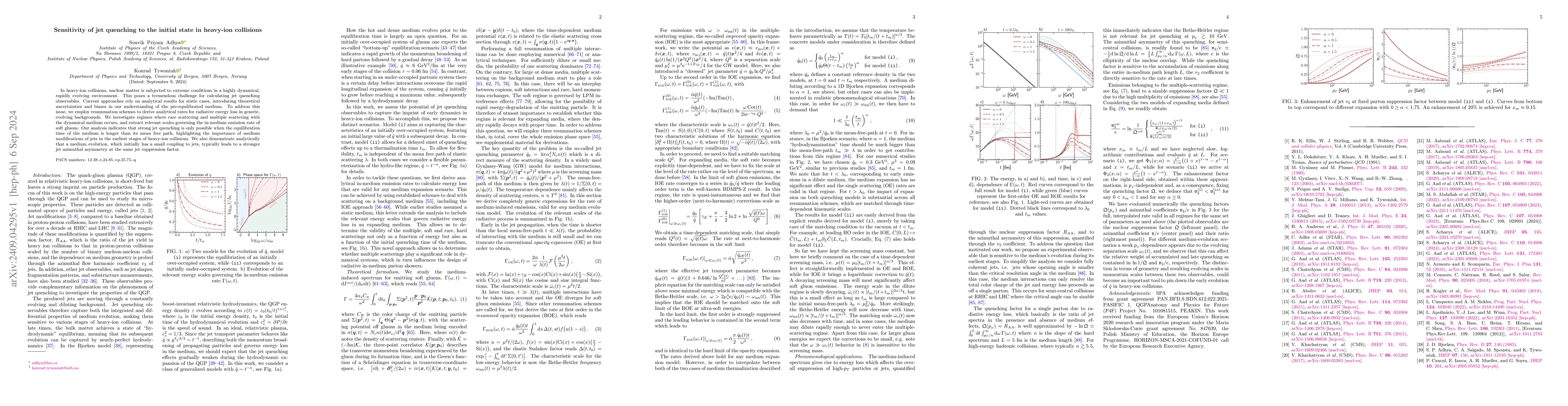 Thumbnail for Sensitivity of jet quenching to the initial state in heavy-ion
  collisions
