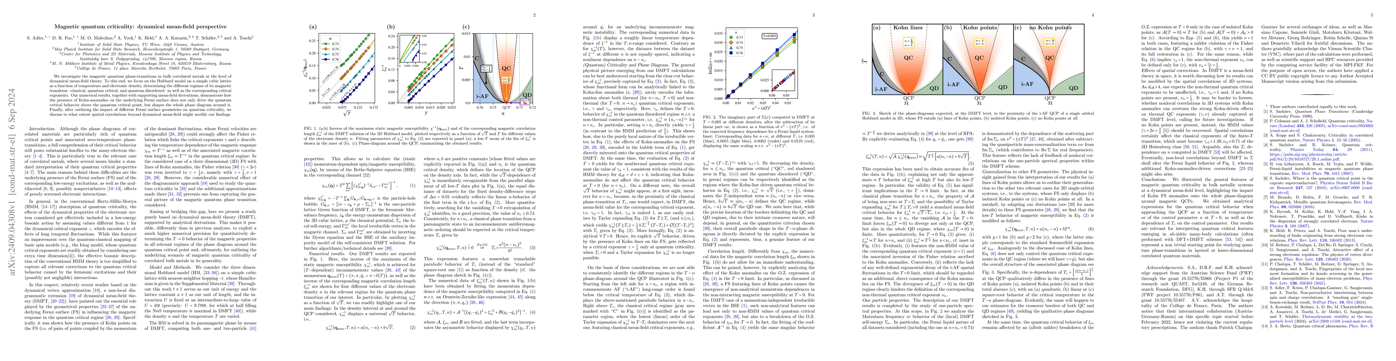 Thumbnail for Magnetic quantum criticality: dynamical mean-field perspective