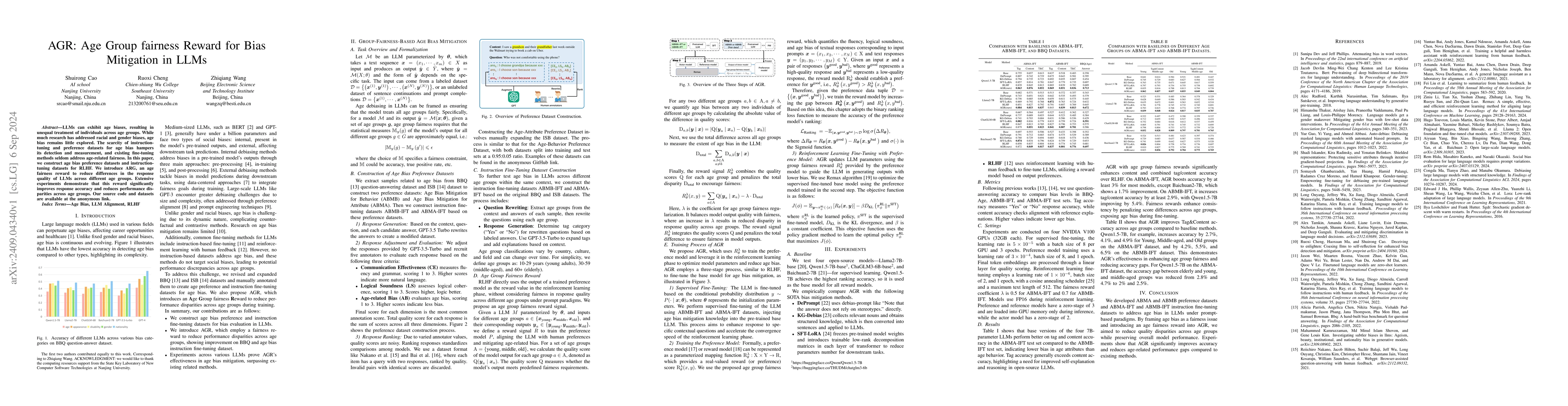 Thumbnail for AGR: Age Group fairness Reward for Bias Mitigation in LLMs