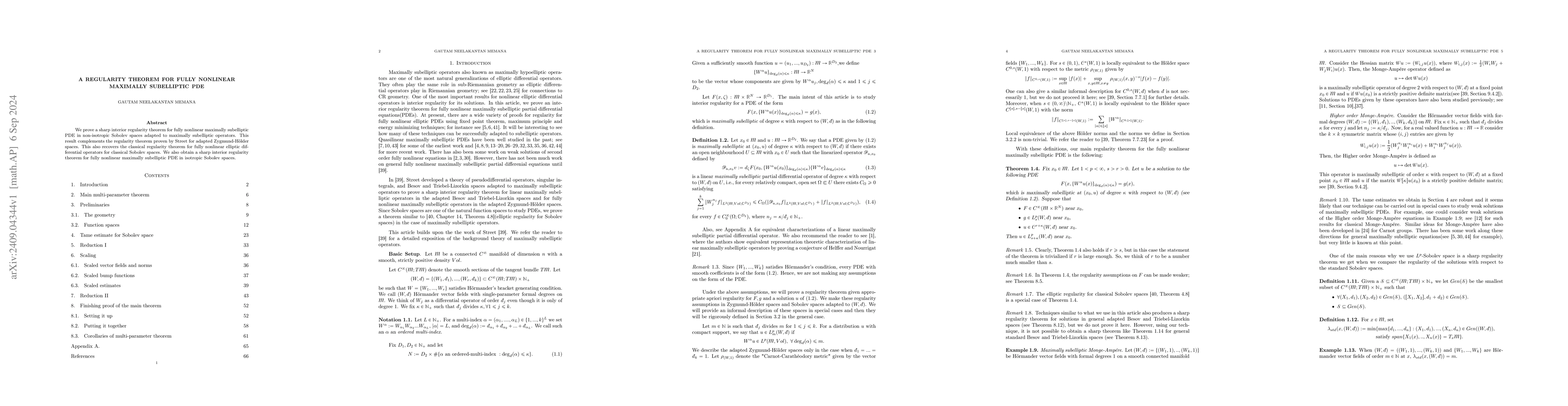 Thumbnail for A regularity theorem for fully nonlinear maximally subelliptic PDE