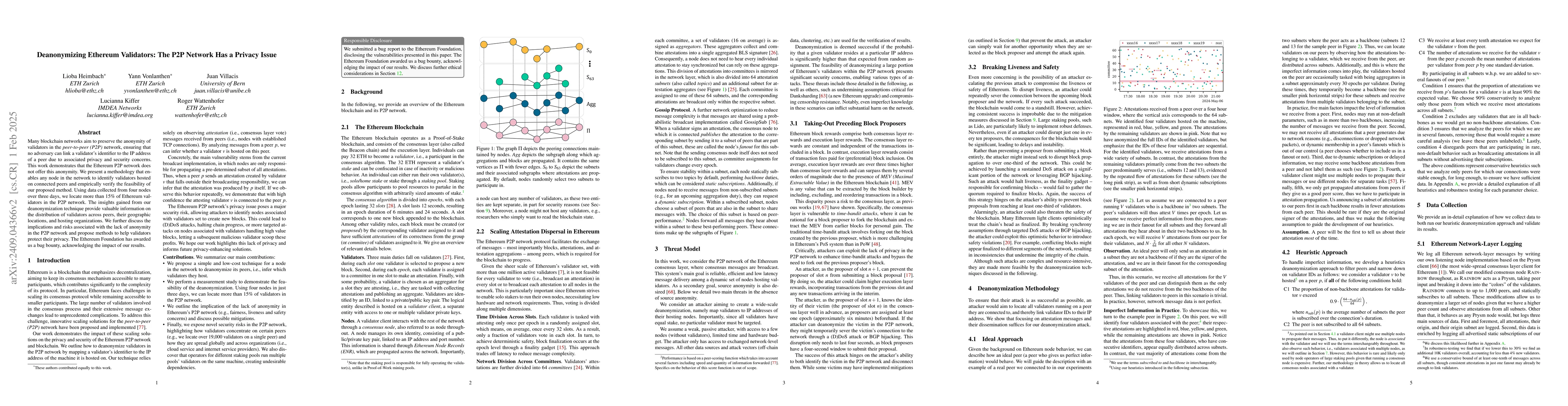 Thumbnail for Deanonymizing Ethereum Validators: The P2P Network Has a Privacy Issue