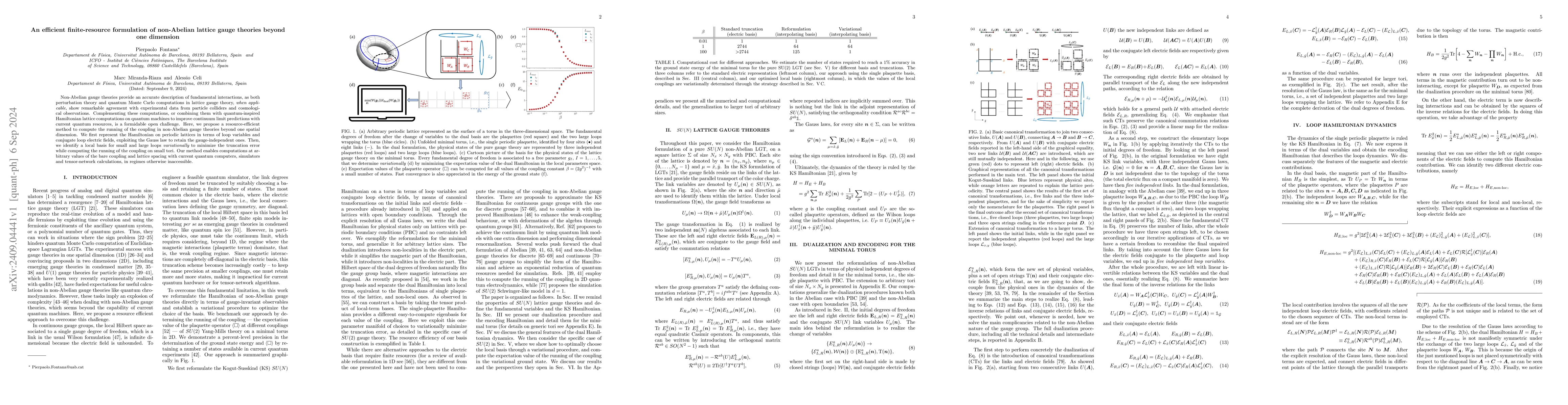 Thumbnail for An efficient finite-resource formulation of non-Abelian lattice gauge
  theories beyond one dimension