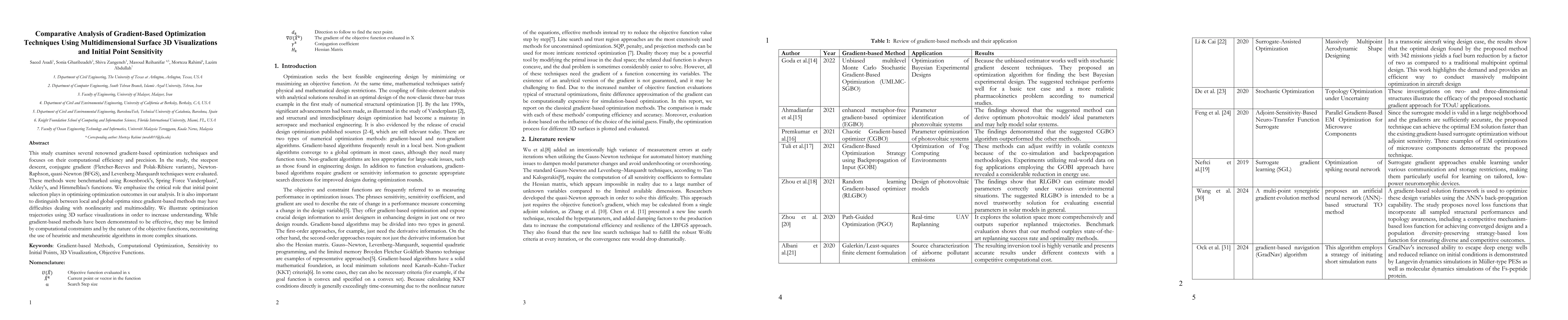 Thumbnail for Comparative Analysis of Gradient-Based Optimization Techniques Using
  Multidimensional Surface 3D Visualizations and Initial Point Sensitivity
