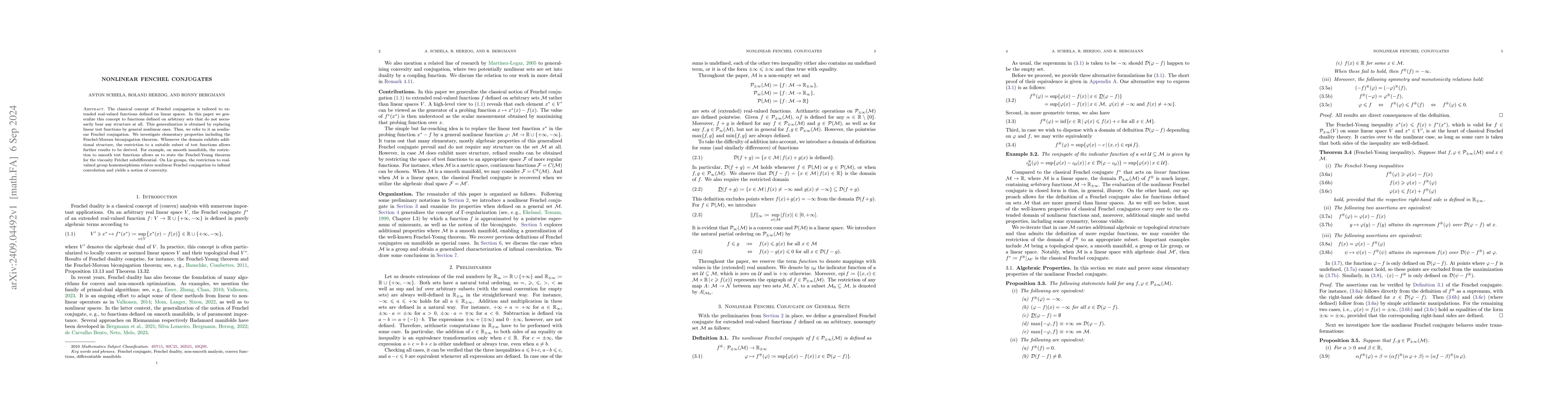 Thumbnail for Nonlinear Fenchel Conjugates