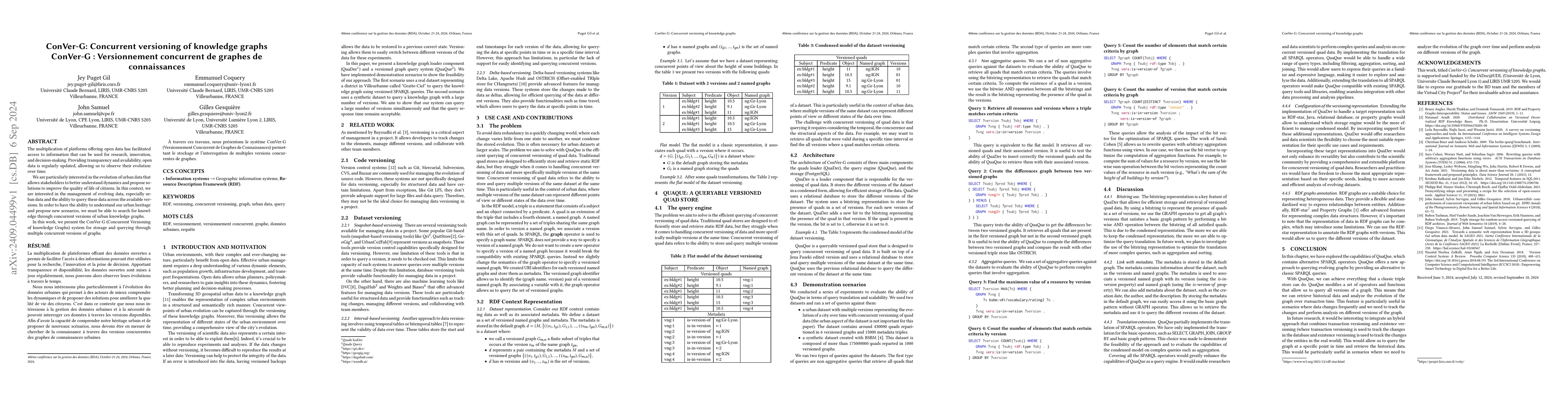 Thumbnail for ConVer-G: Concurrent versioning of knowledge graphs