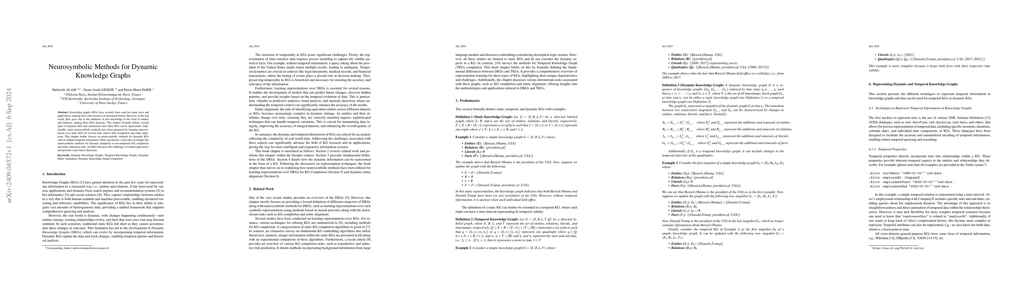Thumbnail for Neurosymbolic Methods for Dynamic Knowledge Graphs