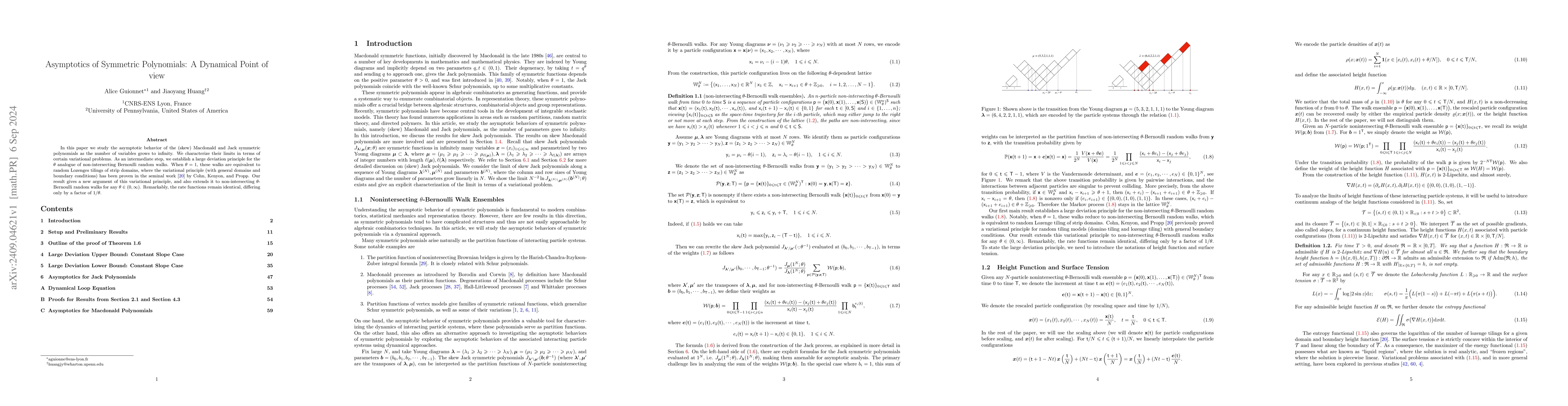 Thumbnail for Asymptotics of Symmetric Polynomials: A Dynamical Point of view