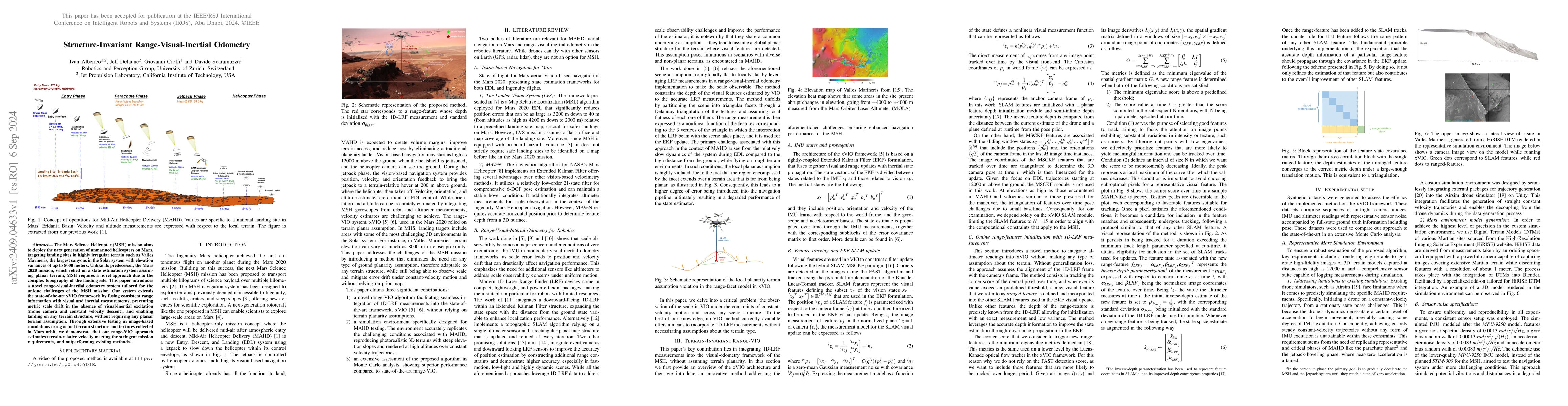 Thumbnail for Structure-Invariant Range-Visual-Inertial Odometry