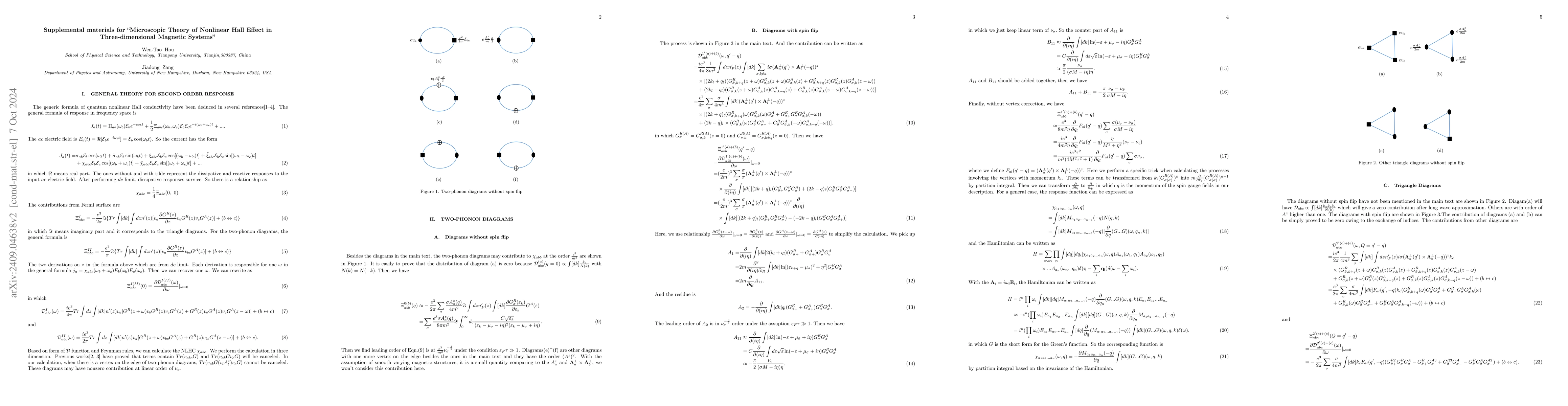 Thumbnail for Microscopic Theory of Nonlinear Hall Effect in Three-dimensional
  Magnetic Systems