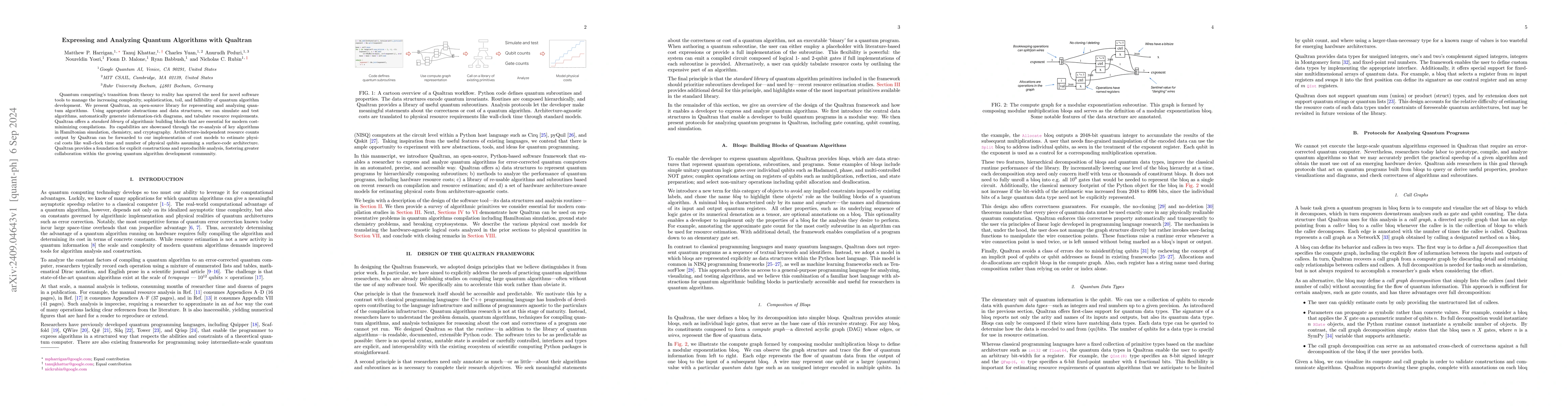 Thumbnail for Expressing and Analyzing Quantum Algorithms with Qualtran