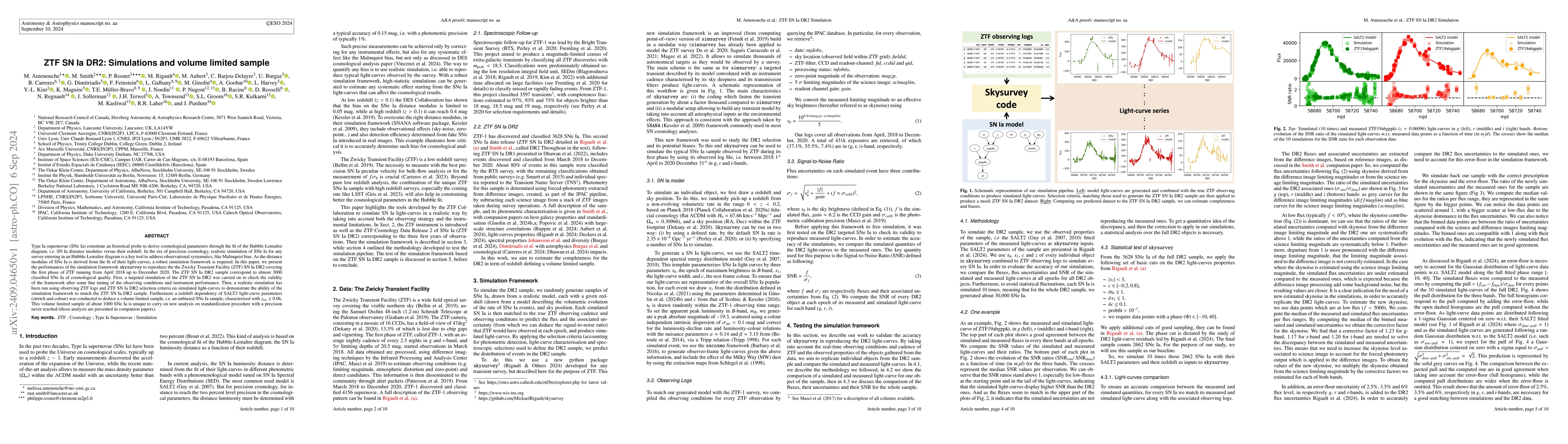 Thumbnail for ZTF SN Ia DR2: Simulations and volume limited sample
