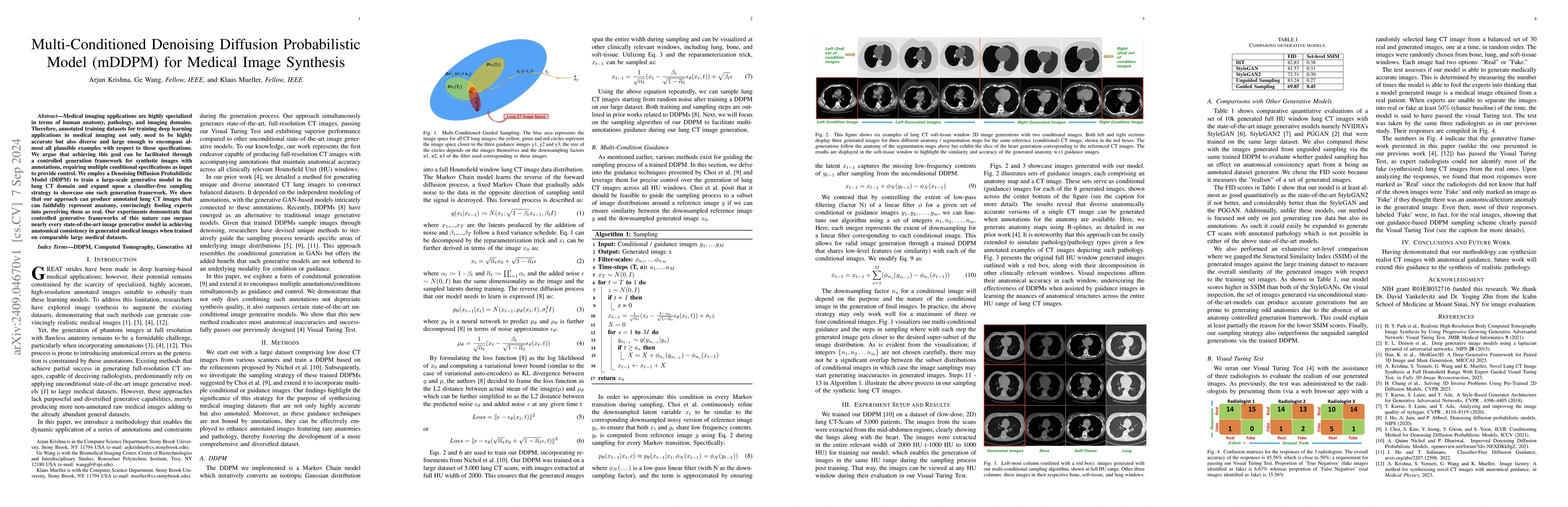 Thumbnail for Multi-Conditioned Denoising Diffusion Probabilistic Model (mDDPM) for
  Medical Image Synthesis