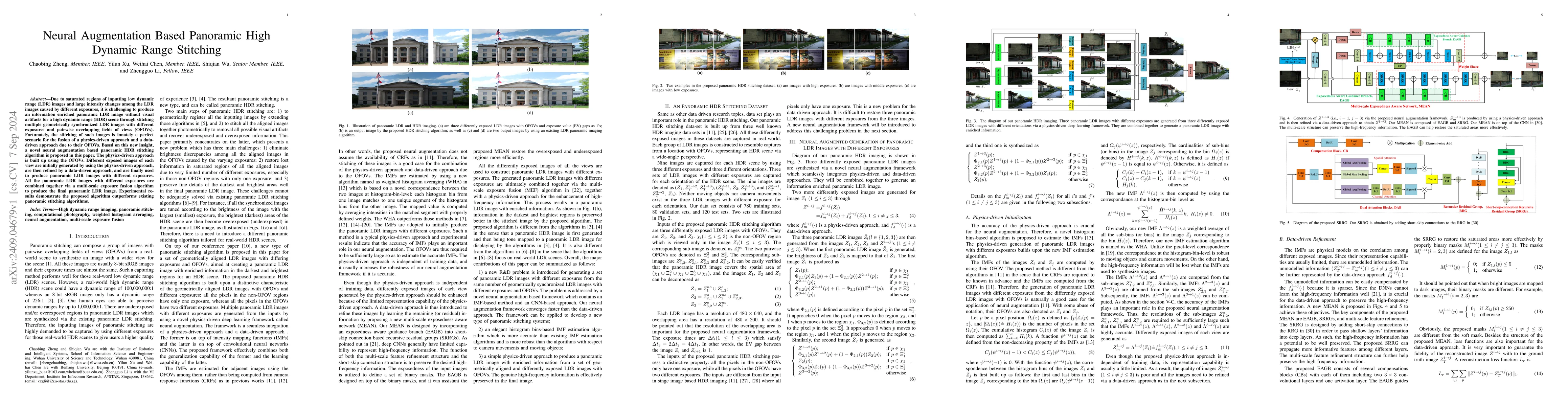 Thumbnail for Neural Augmentation Based Panoramic High Dynamic Range Stitching