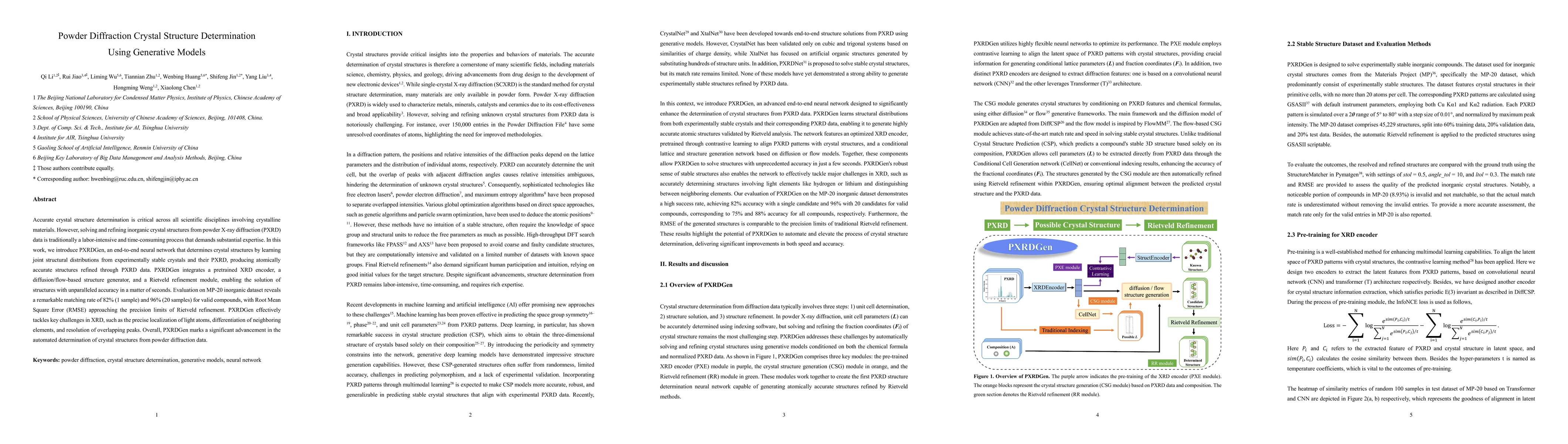 Thumbnail for Powder Diffraction Crystal Structure Determination Using Generative
  Models
