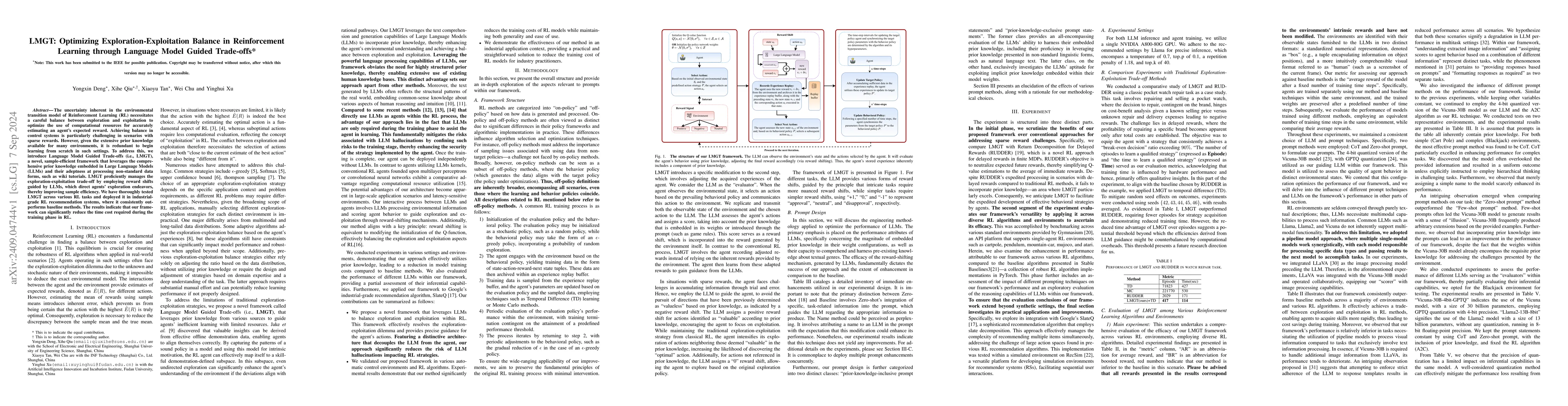 Thumbnail for LMGT: Optimizing Exploration-Exploitation Balance in Reinforcement
  Learning through Language Model Guided Trade-offs