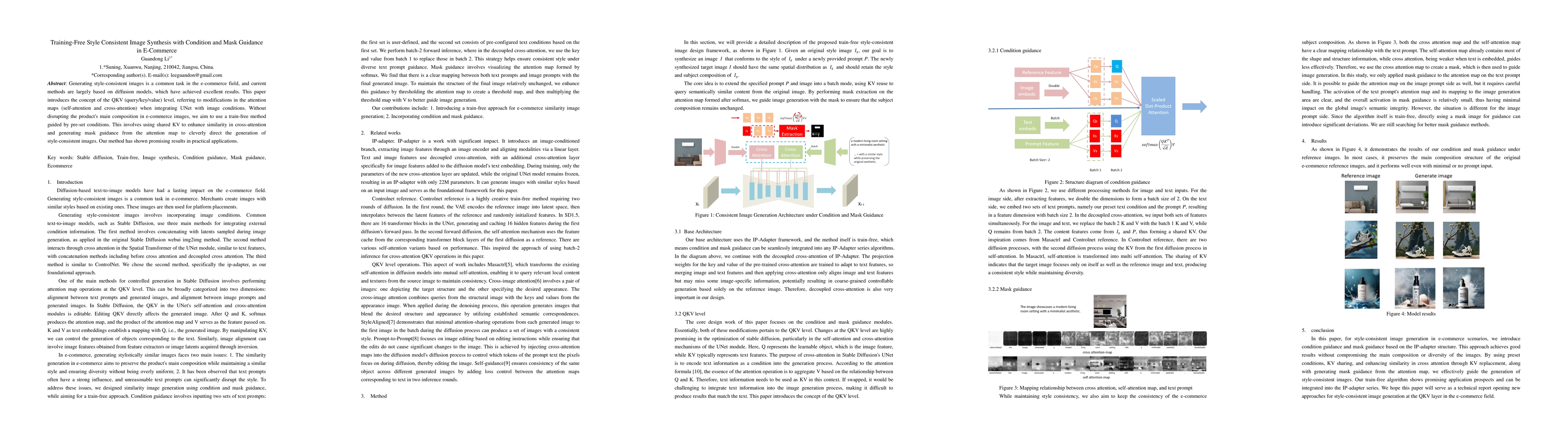 Thumbnail for Training-Free Style Consistent Image Synthesis with Condition and Mask
  Guidance in E-Commerce