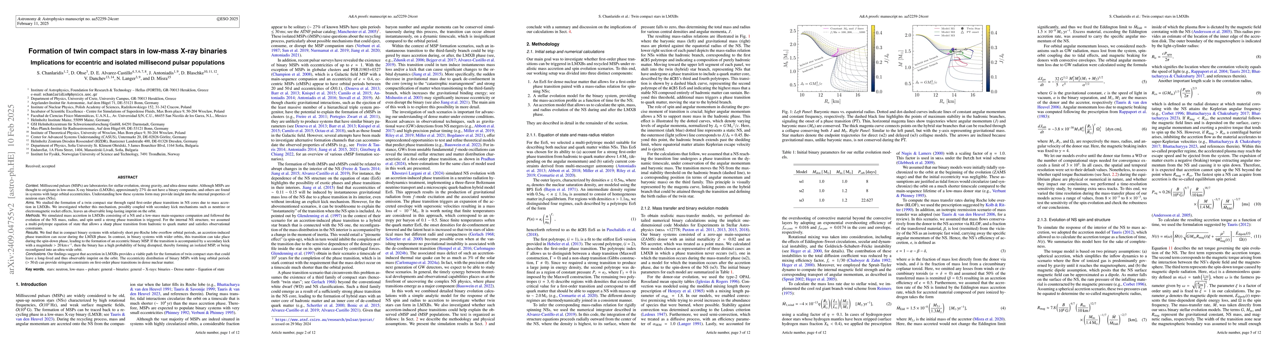 Thumbnail for Formation of twin compact stars in low-mass X-ray binaries: Implications
  on eccentric and isolated millisecond pulsar populations