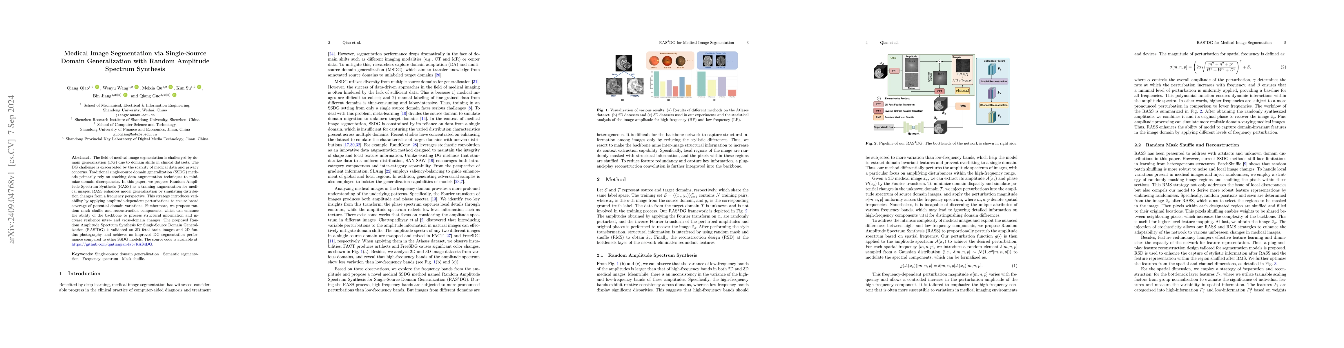 Thumbnail for Medical Image Segmentation via Single-Source Domain Generalization with
  Random Amplitude Spectrum Synthesis