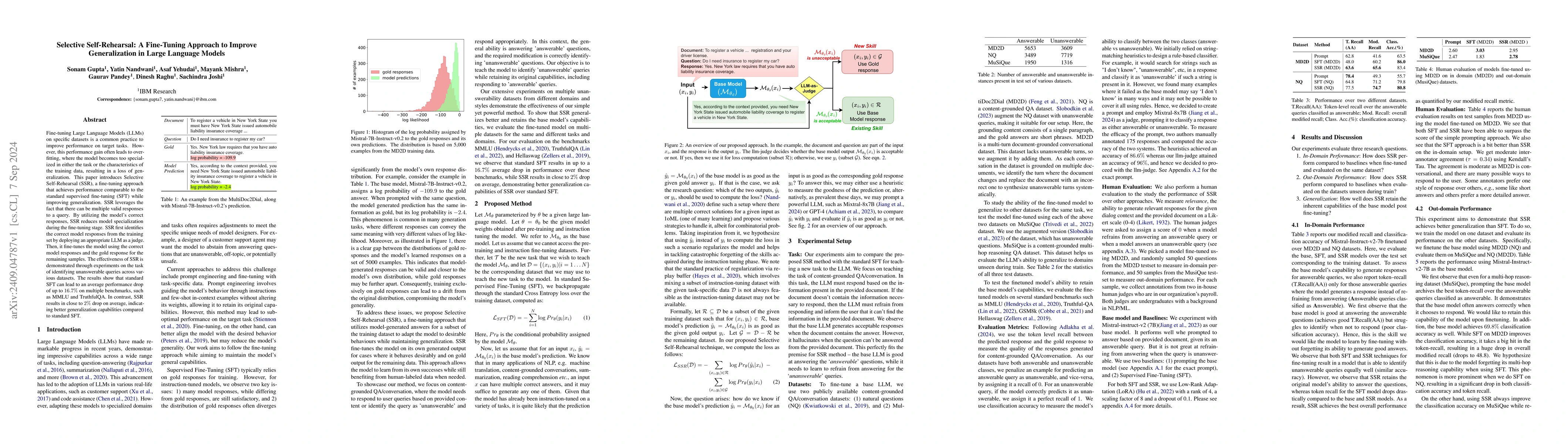 Thumbnail for Selective Self-Rehearsal: A Fine-Tuning Approach to Improve
  Generalization in Large Language Models