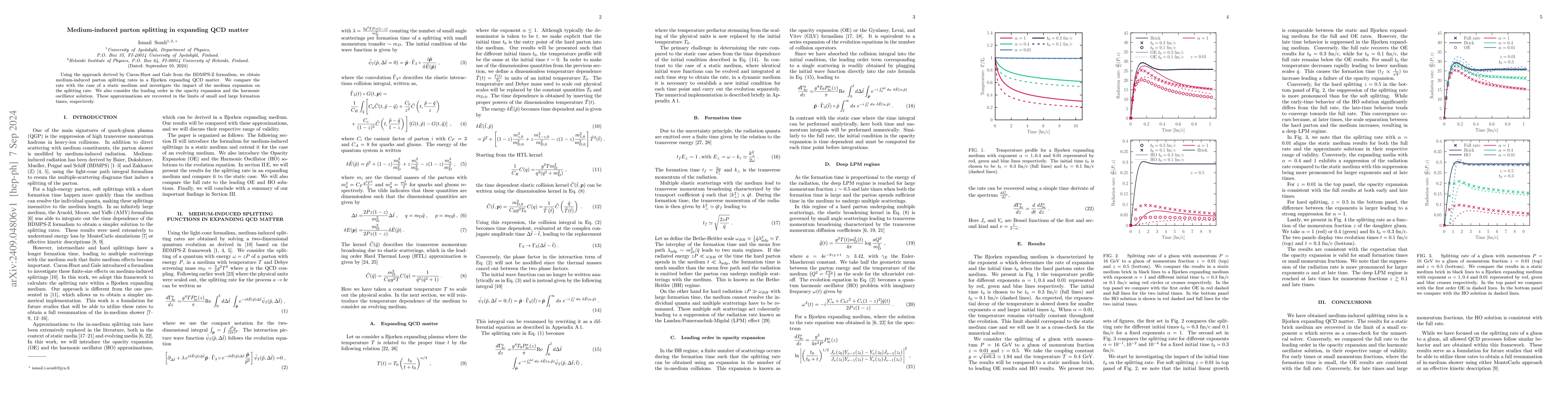 Thumbnail for Medium-induced parton splitting in expanding QCD matter