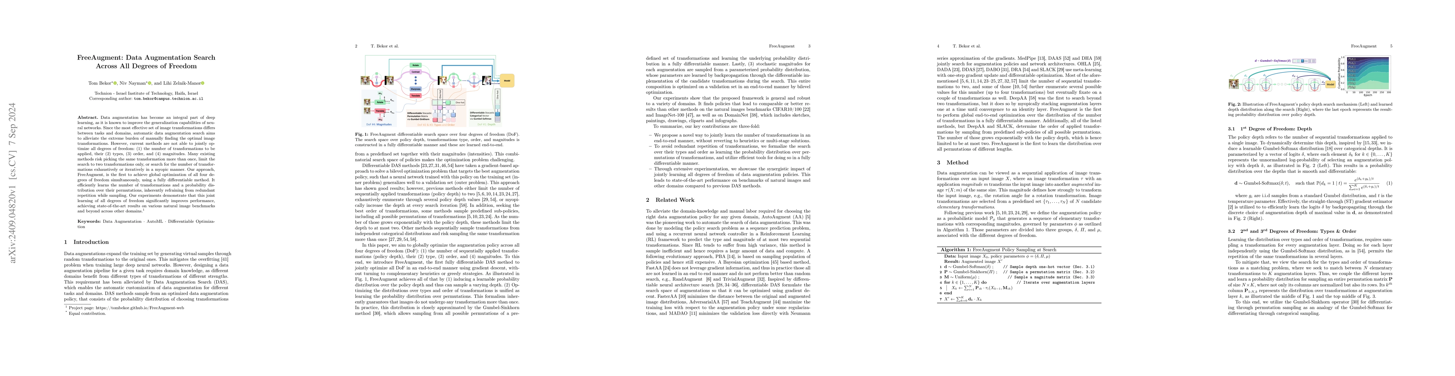 Thumbnail for FreeAugment: Data Augmentation Search Across All Degrees of Freedom