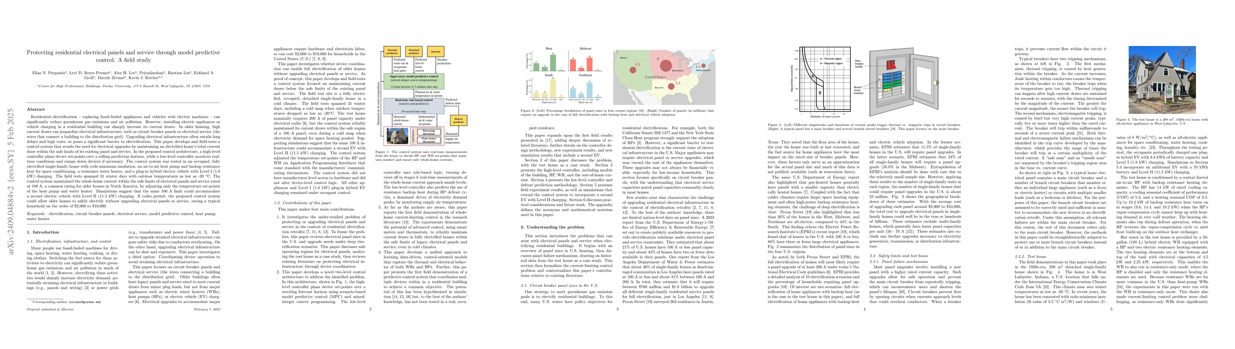 Thumbnail for Protecting residential electrical panels and service through model
  predictive control: A field study