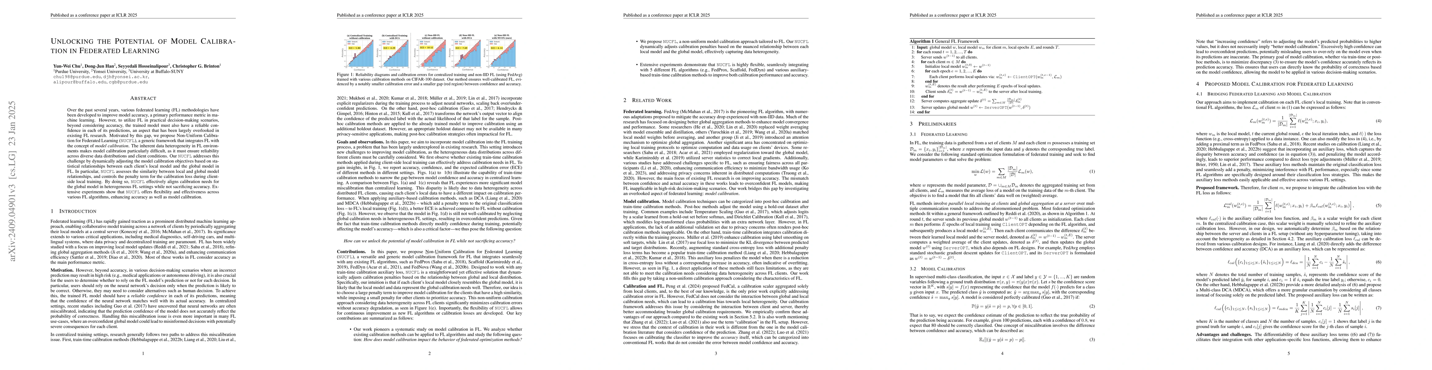 Thumbnail for Unlocking the Potential of Model Calibration in Federated Learning