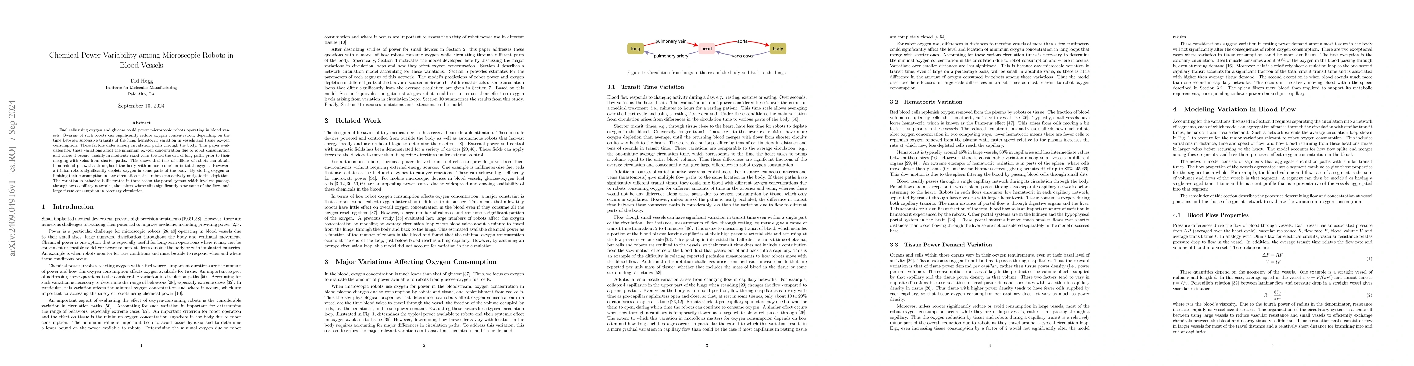 Thumbnail for Chemical Power Variability among Microscopic Robots in Blood Vessels