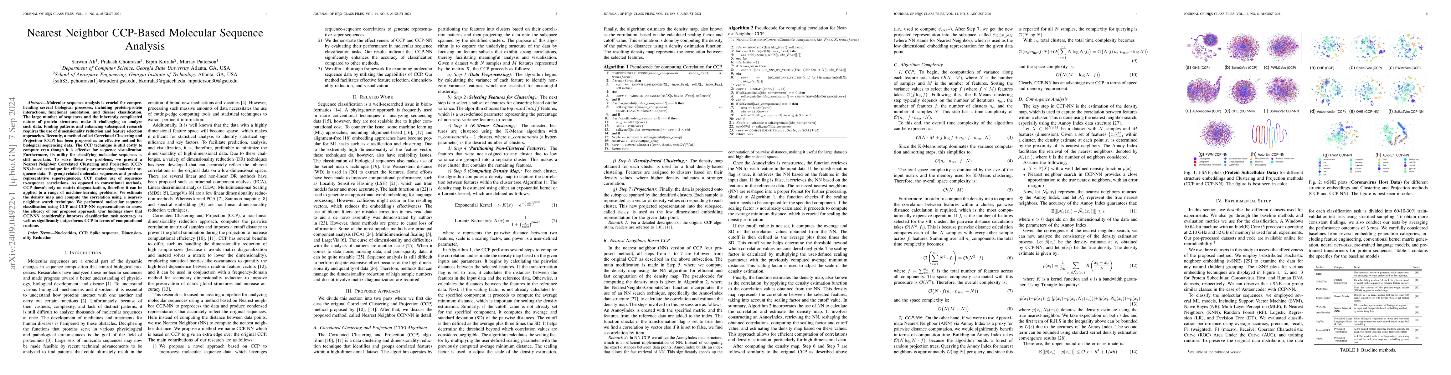 Thumbnail for Nearest Neighbor CCP-Based Molecular Sequence Analysis