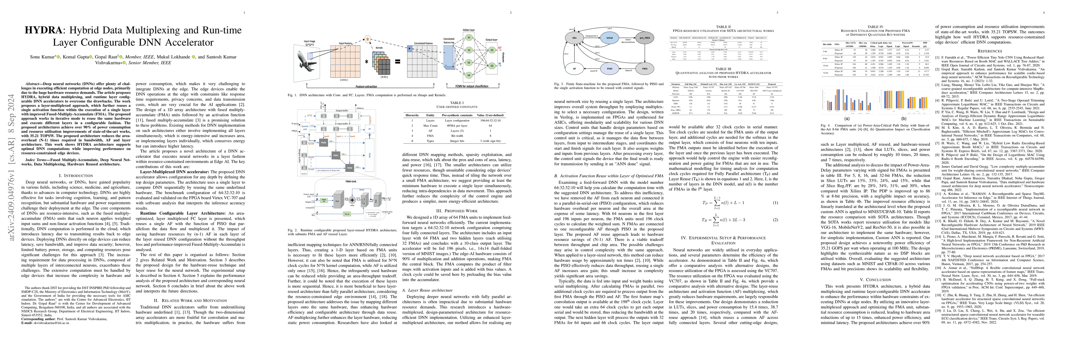 Thumbnail for HYDRA: Hybrid Data Multiplexing and Run-time Layer Configurable DNN
  Accelerator