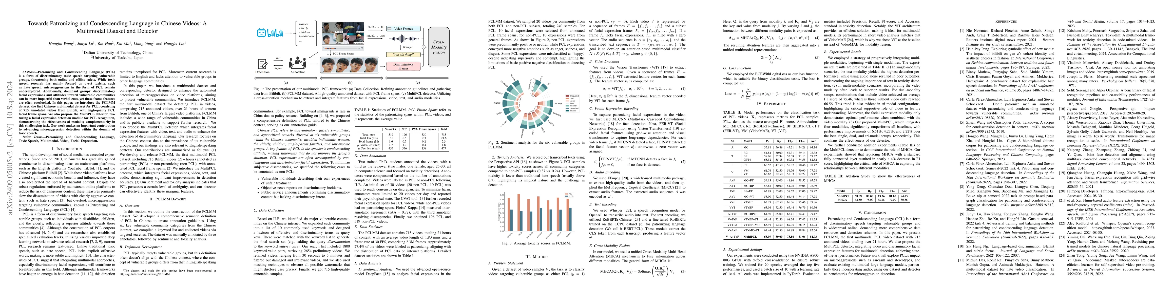 Thumbnail for Towards Patronizing and Condescending Language in Chinese Videos: A
  Multimodal Dataset and Detector