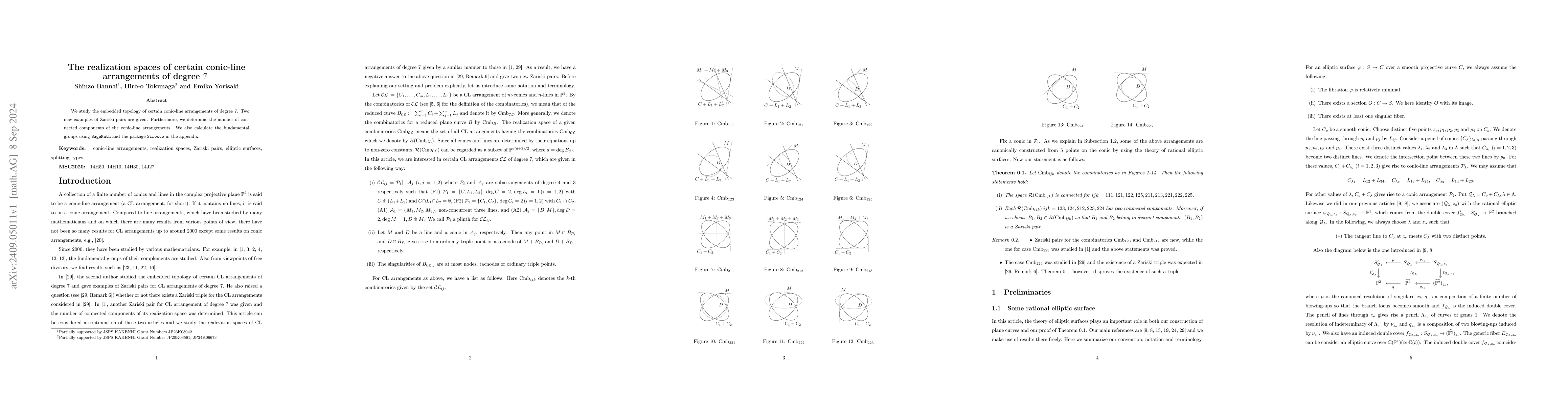 Thumbnail for The realization spaces of certain conic-line arrangements of degree 7