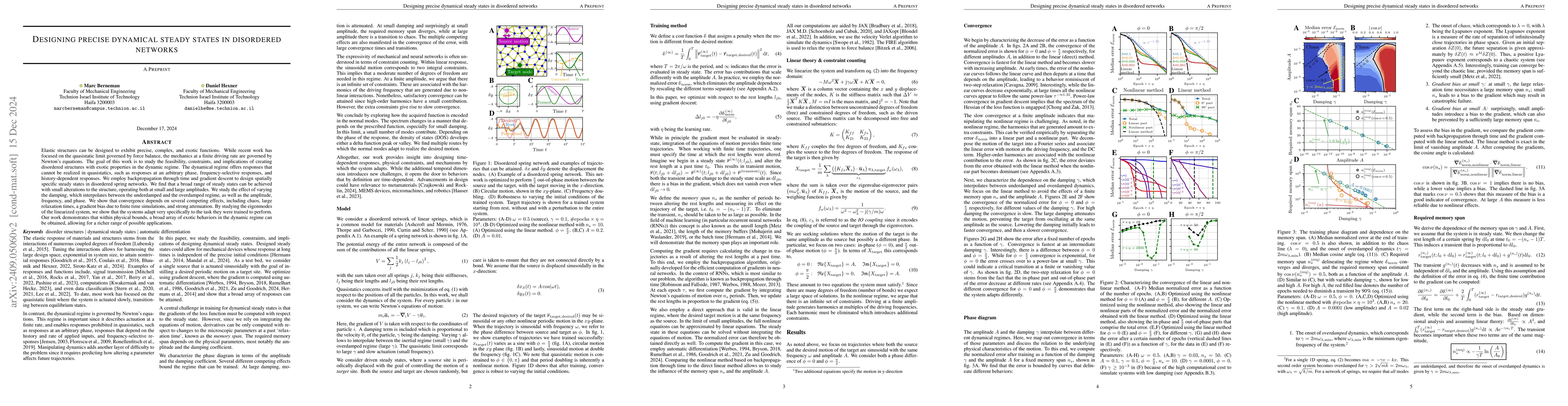 Thumbnail for Designing precise dynamical steady states in disordered networks