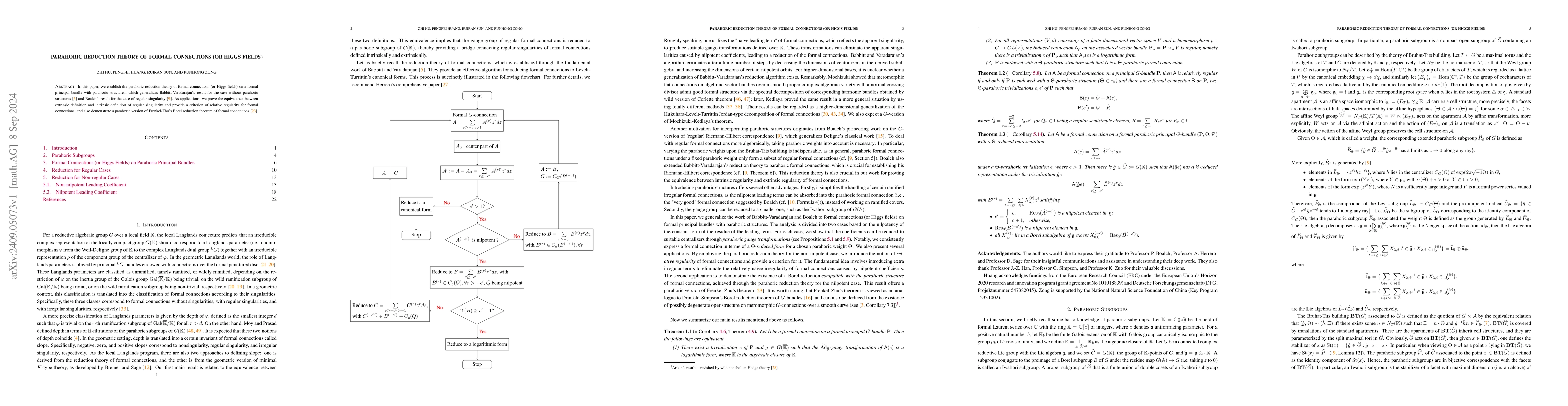 Thumbnail for Parahoric reduction theory of formal connections (or Higgs fields)