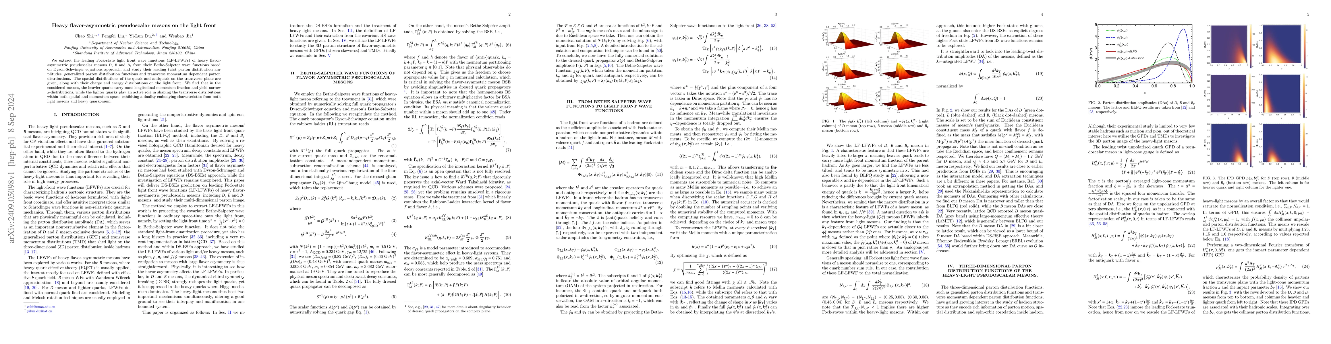 Thumbnail for Heavy flavor-asymmetric pseudoscalar mesons on the light front