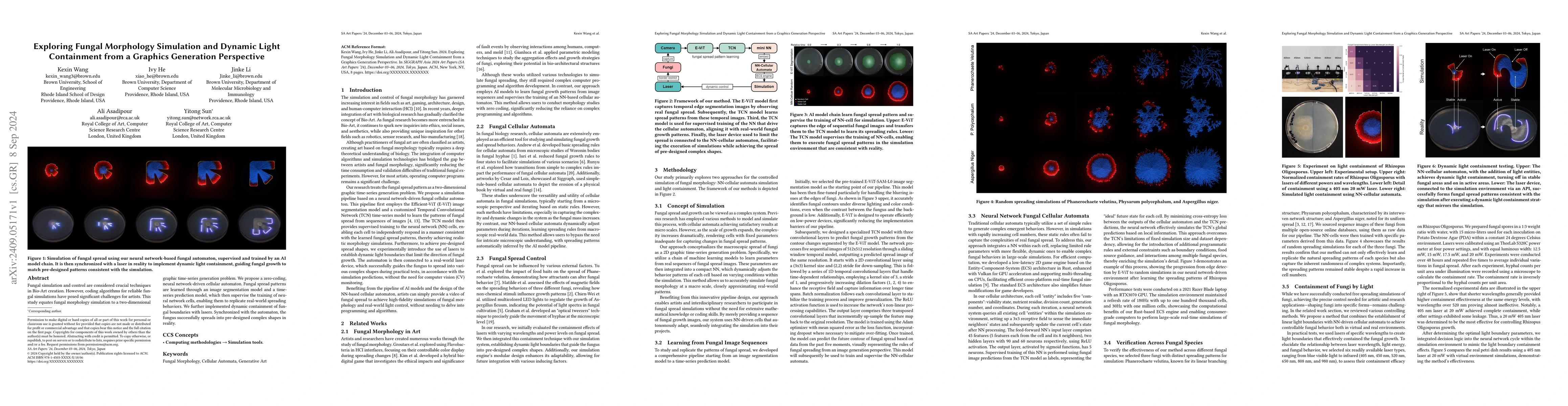 Thumbnail for Exploring Fungal Morphology Simulation and Dynamic Light Containment
  from a Graphics Generation Perspective