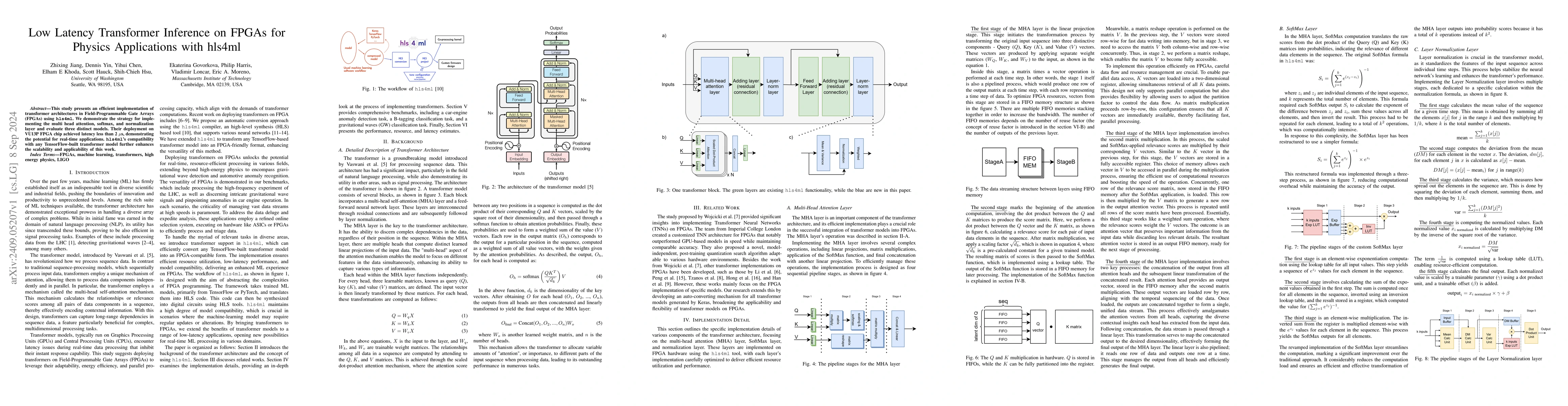 Thumbnail for Low Latency Transformer Inference on FPGAs for Physics Applications with
  hls4ml