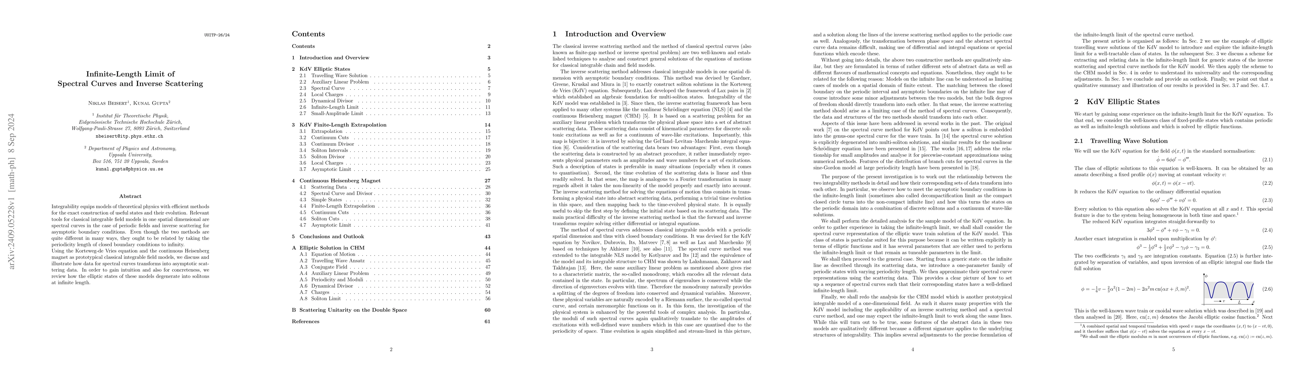 Thumbnail for Infinite-Length Limit of Spectral Curves and Inverse Scattering