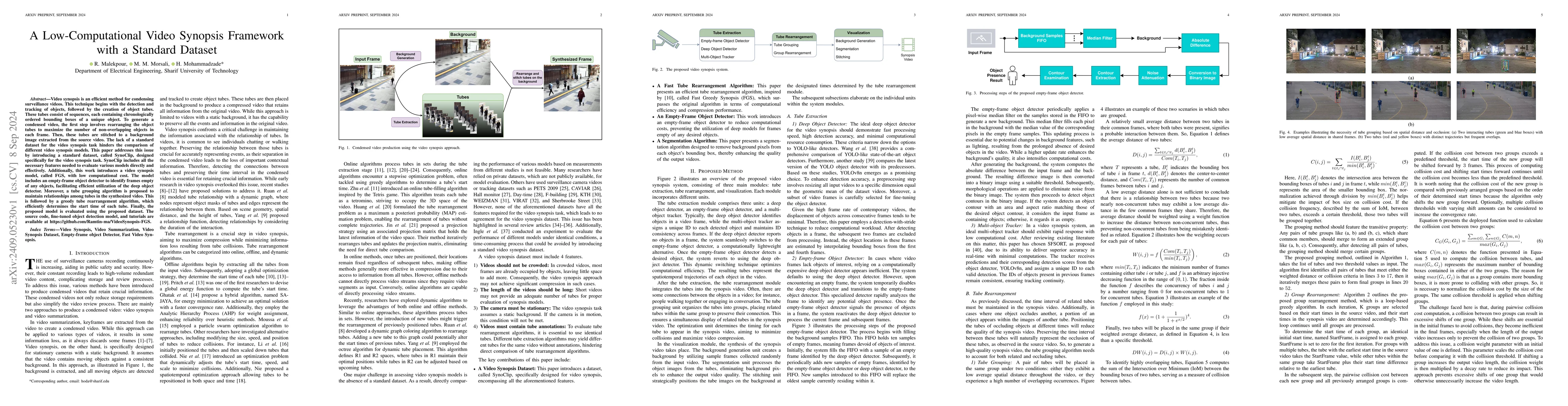 Thumbnail for A Low-Computational Video Synopsis Framework with a Standard Dataset