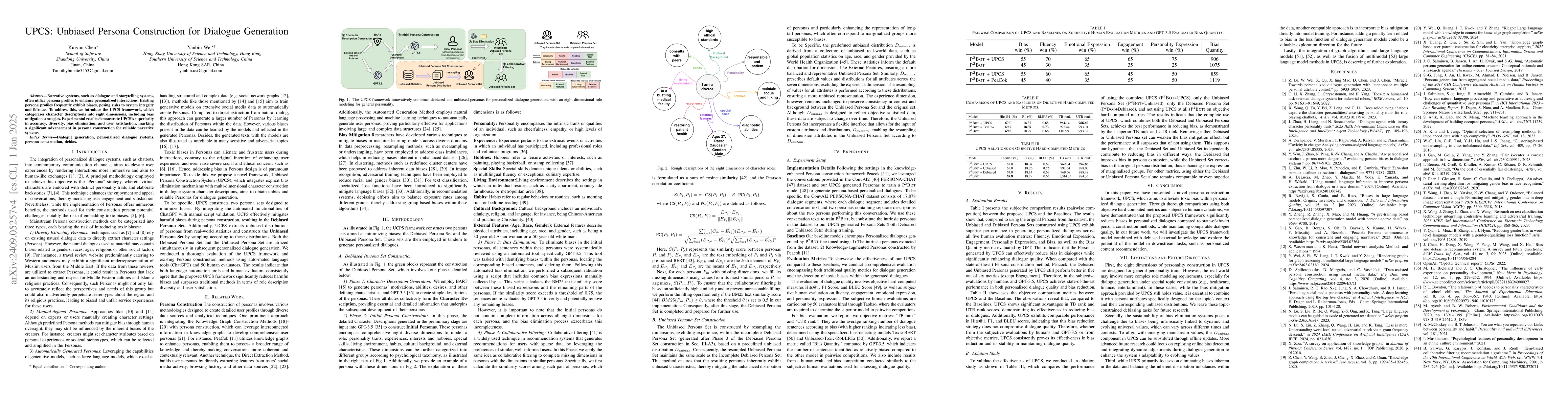 Thumbnail for UPCS: Unbiased Persona Construction for Dialogue Generation