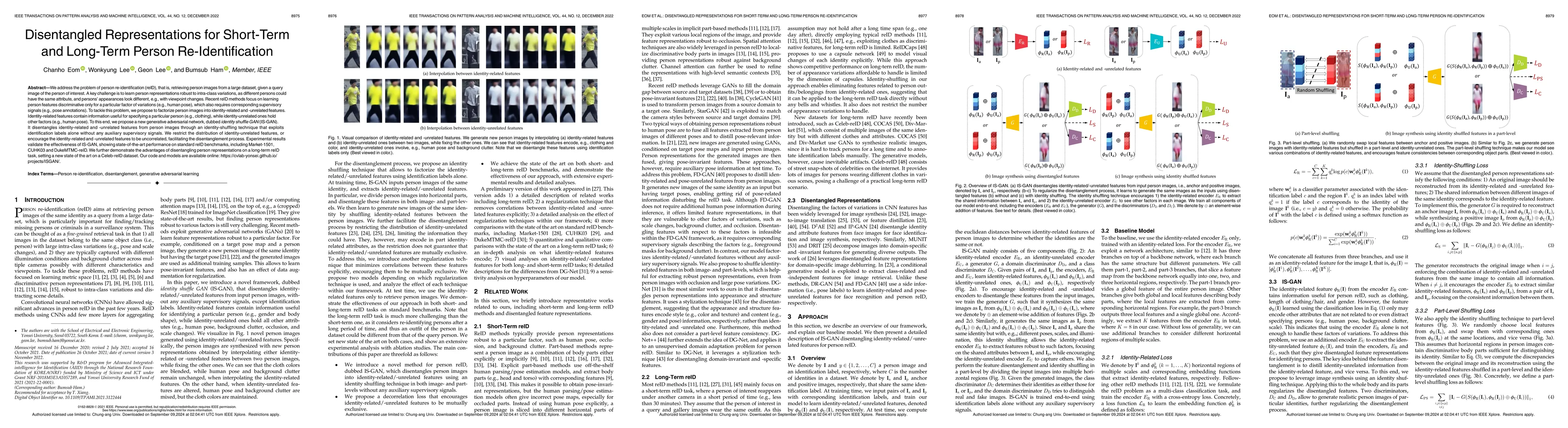 Thumbnail for Disentangled Representations for Short-Term and Long-Term Person
  Re-Identification